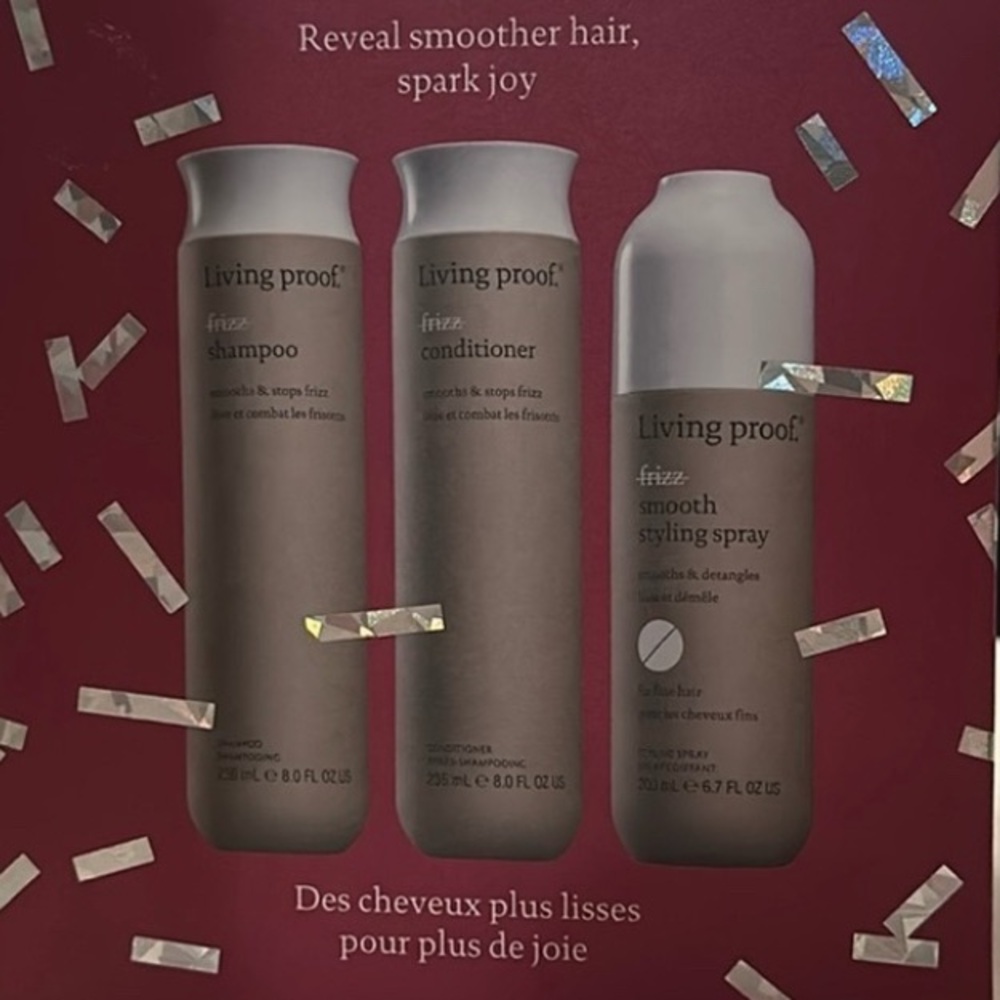 Living Proof Hair Care Set - Red and Silver Packaging